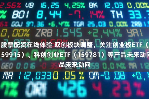 股票配资在线体验 双创板块调整，关注创业板ETF（159915）、科创创业ETF（159781）等产品未来动向