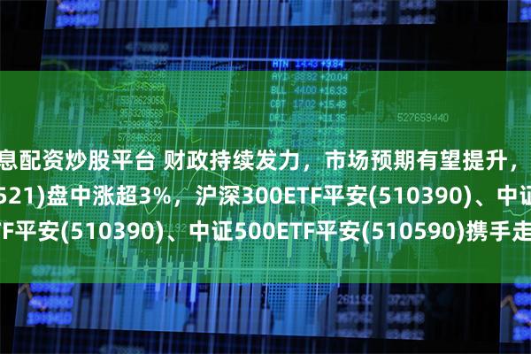 免息配资炒股平台 财政持续发力，市场预期有望提升，2000指数ETF(159521)盘中涨超3%，沪深300ETF平安(510390)、中证500ETF平安(510590)携手走高