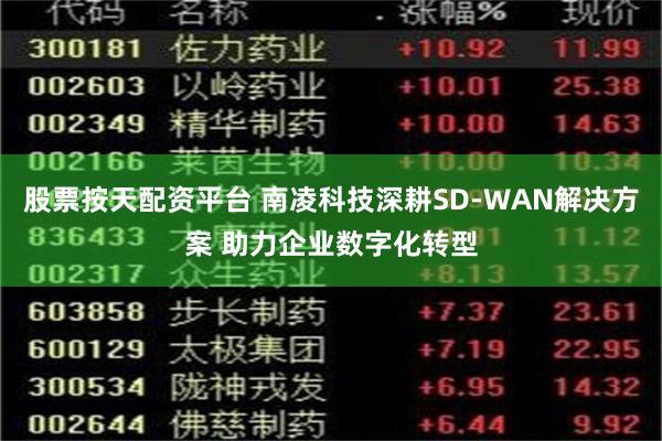 股票按天配资平台 南凌科技深耕SD-WAN解决方案 助力企业