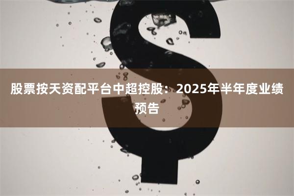 股票按天资配平台中超控股：2025年半年度业绩预告